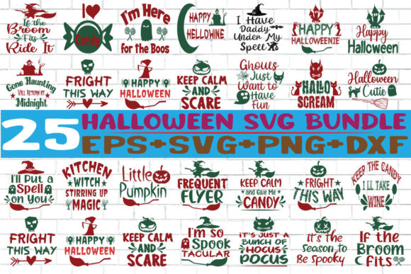 25 Halloween SVG Design Bundle